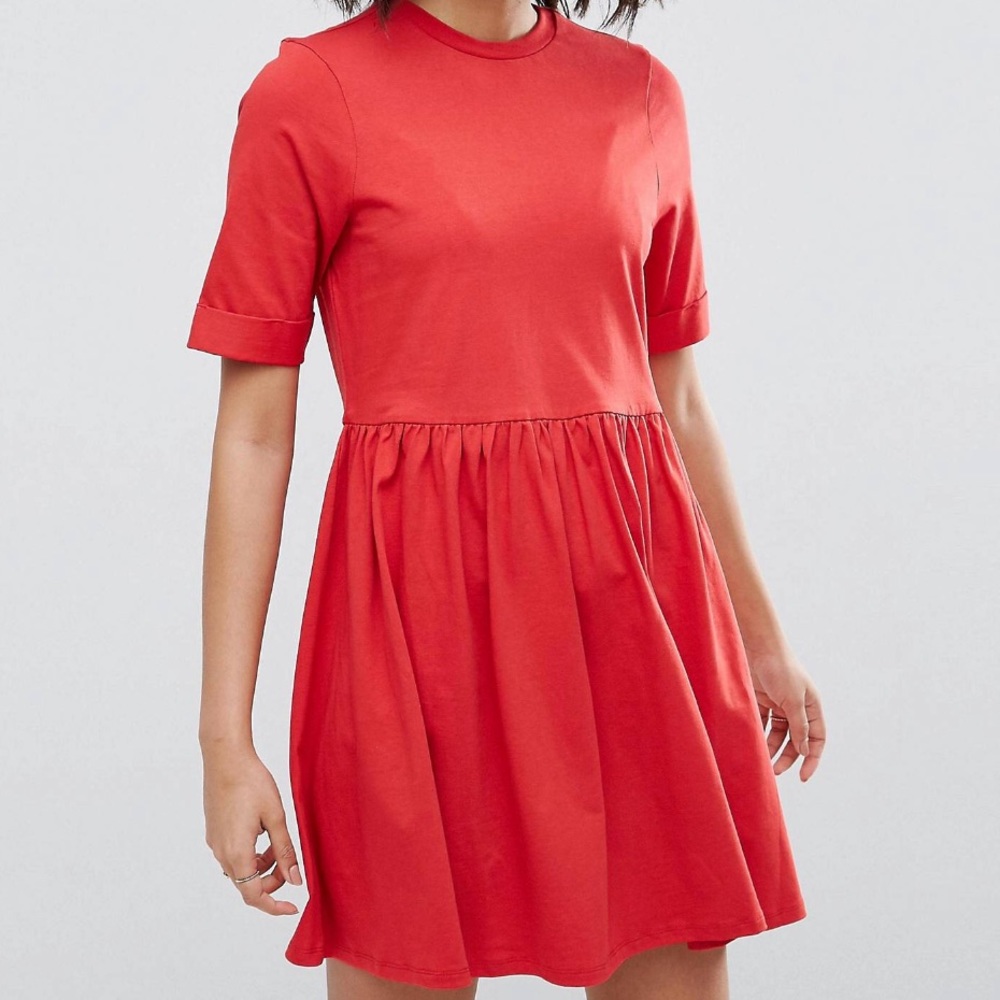 ASOS mini cotton smock dress